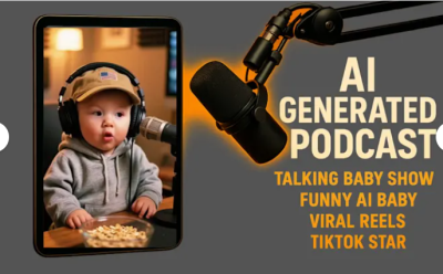 I will do AI baby podcast talking baby video AI avatar reels AI podcast AI baby video