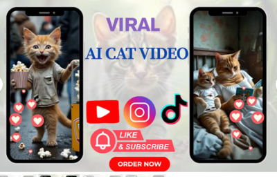 I will make viral AI cat video AI storytelling AI cat YouTube shorts AI fusion AI short