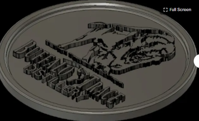 I will design 3d bas relief 3d coin crypto logo stl 3d printing laser engraving nft art