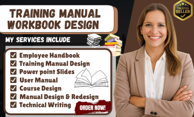 I Will Create Training Manual Employee Handbook Lesson Plan and User Manual