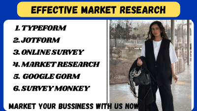 I will do market research on 1000 online survey respondents with Google Form JotForm