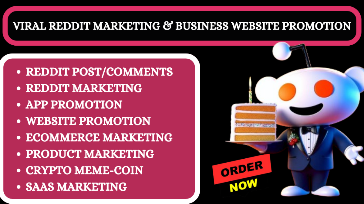I will do Reddit post to boost ecommerce business AI tools Solana Crypto IPTV website