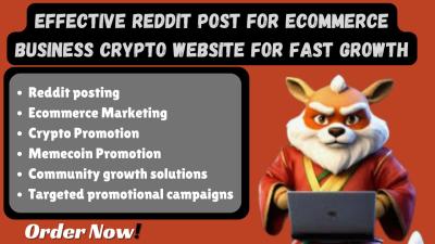 I will do Reddit post for AI IPTV app eCommerce business website SaaS product
