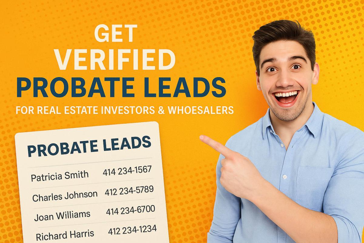 I will generate targeted and verified probate leads