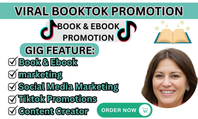 I will promote BookTok viral book or ebook promotion Amazon KDP social media marketing
