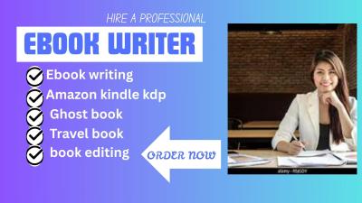 I will travel book ghostwriter amazon kindle kdp ebook writer book writing