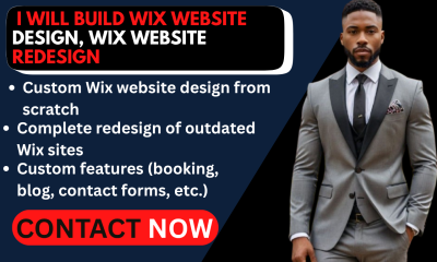 I will create a restaurant website, food website, bakery website with Wix