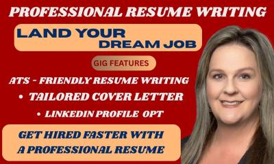 I Will Provide a Professional ATS Resume, Cover Letter, and LinkedIn Optimization