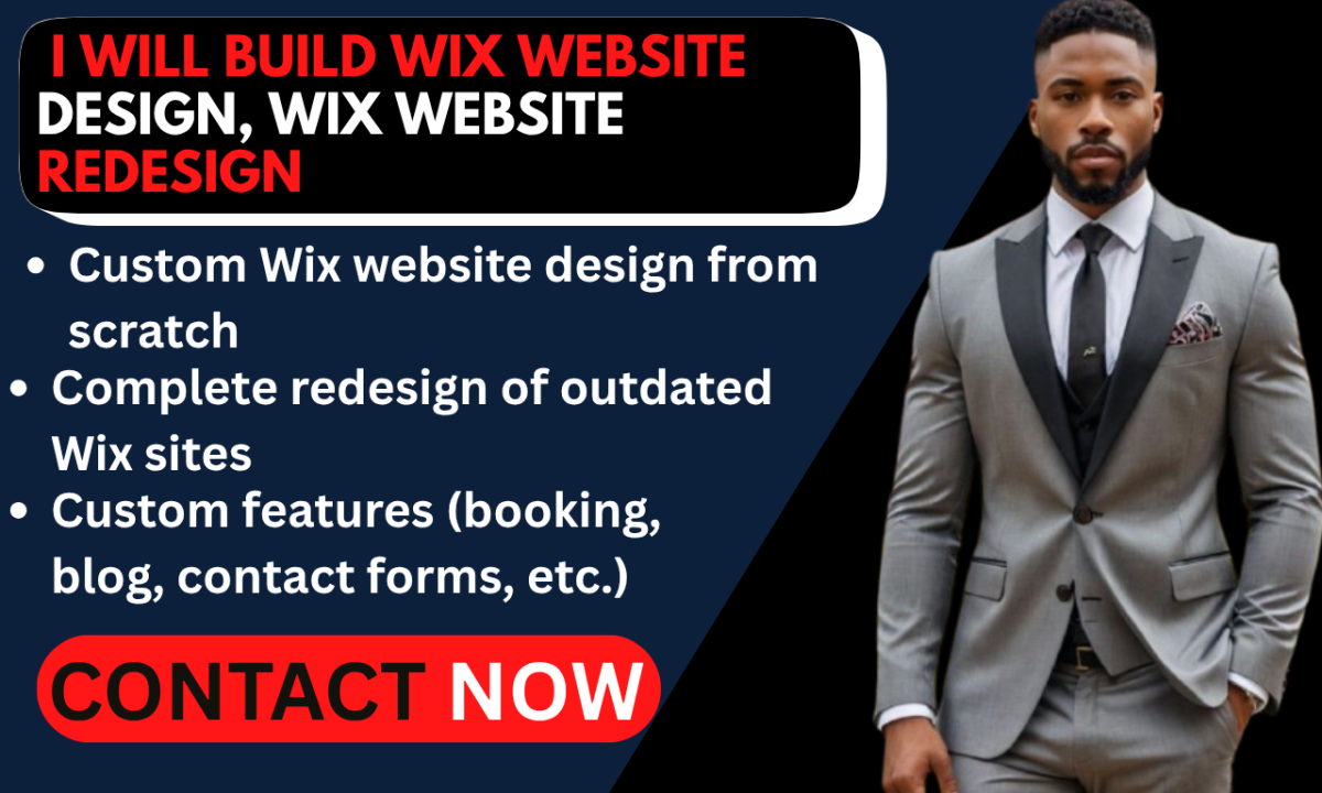 I will build a restaurant, food, or bakery website with Wix