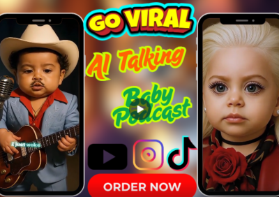 I will create viral AI baby music, your look-alike baby talking avatar videos, and baby podcast