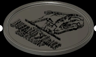 I will design 3D bas relief, 3D coin, crypto logo STL, 3D printing, laser engraving, NFT art
