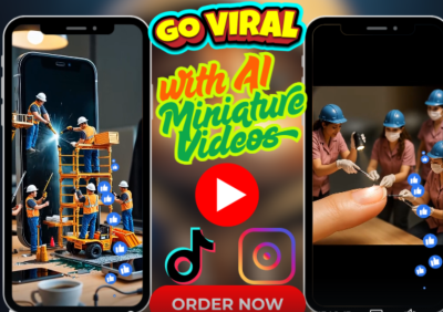 I will do viral AI MiniWorkers Video | AI Product Videos | AI Miniature Worker & MiniChef