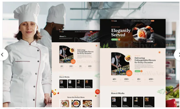 I will restaurant website, food delivery, online ordering, bakery website, WordPress design