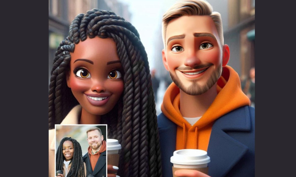I will draw amazing family portrait, couple yellow cartoon character disney family