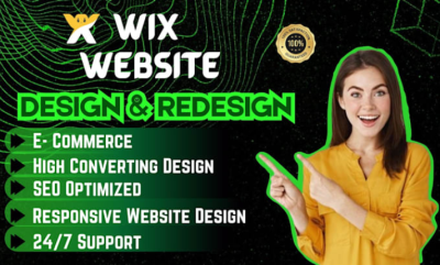 I will design Wix website design redesign Wix website Wix website redesign