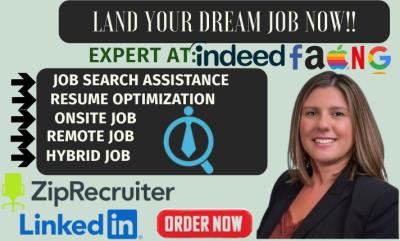 I will search and apply to remote and onsite jobs as your job assistant