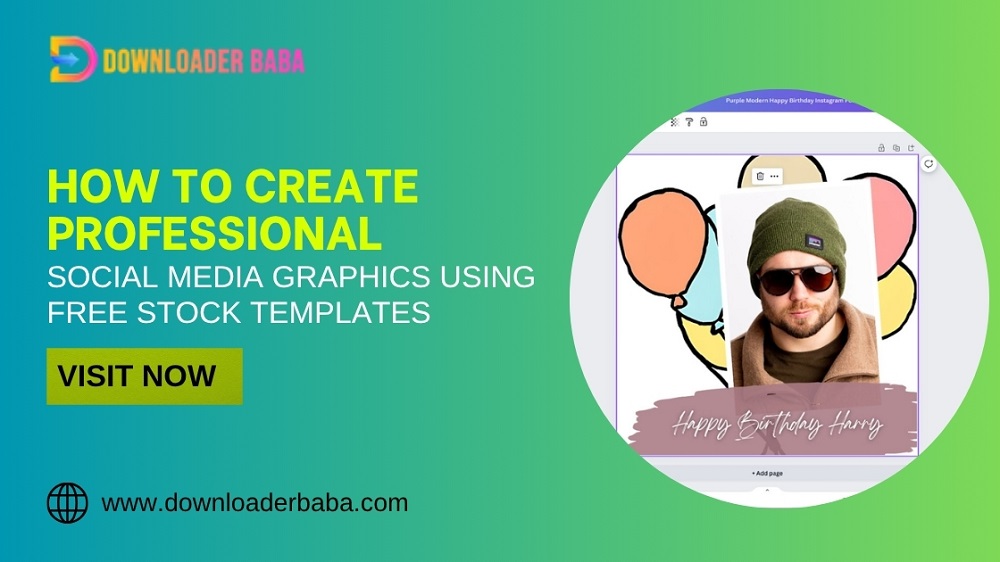 How to Create Professional Social Media Graphics Using Free Stock Templates