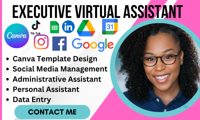 I will be longterm executive personal virtual assistant social media manager