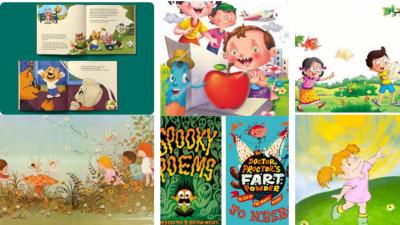 I will design kids book illustration cute watercolor storybook cover art