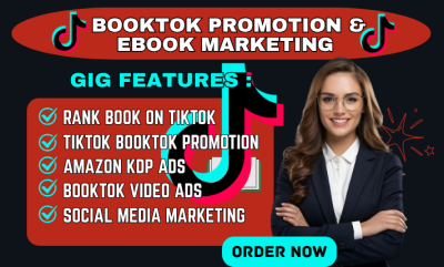 I will do book ads, influencer BookTok, eBook TikTok marketing & promote romance BookTok