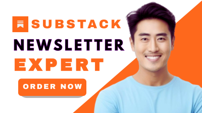 I will setup Substack account, Substack post editable email newsletter template design