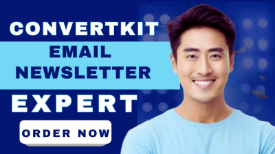 I Will Set Up ConvertKit Account, Landing Pages & Newsletters Template Design