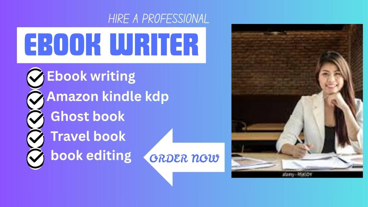 I will travel book ghostwriter amazon kindle kdp ebook writer book writing