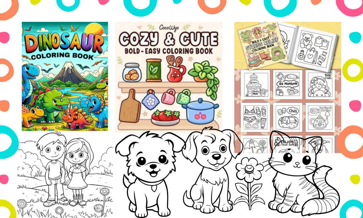 Design Bold and Easy Coloring Line Art Book for Children – Illustration on Amazon KDP