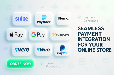 I will integrate Stripe, Google Pay, Apple Pay, Klarna, SEPA, Paystack Payment Gateways