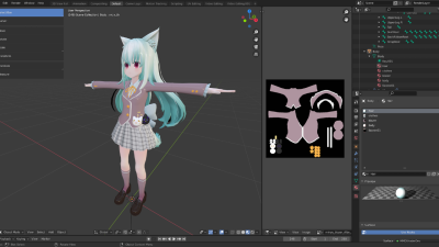 I will do custom VRChat 3D model furry avatar anime character design VRC NSFW fursona