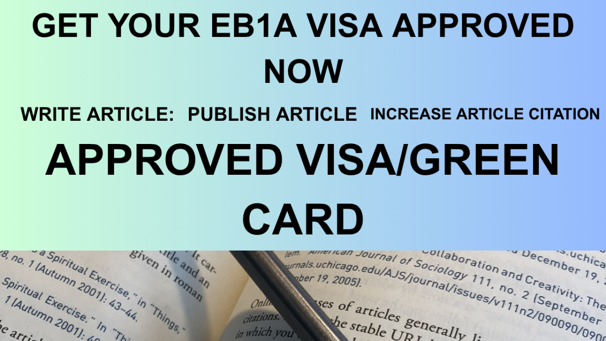 I Will Build a Strong EB1 Researcher Profile for USCIS Approval