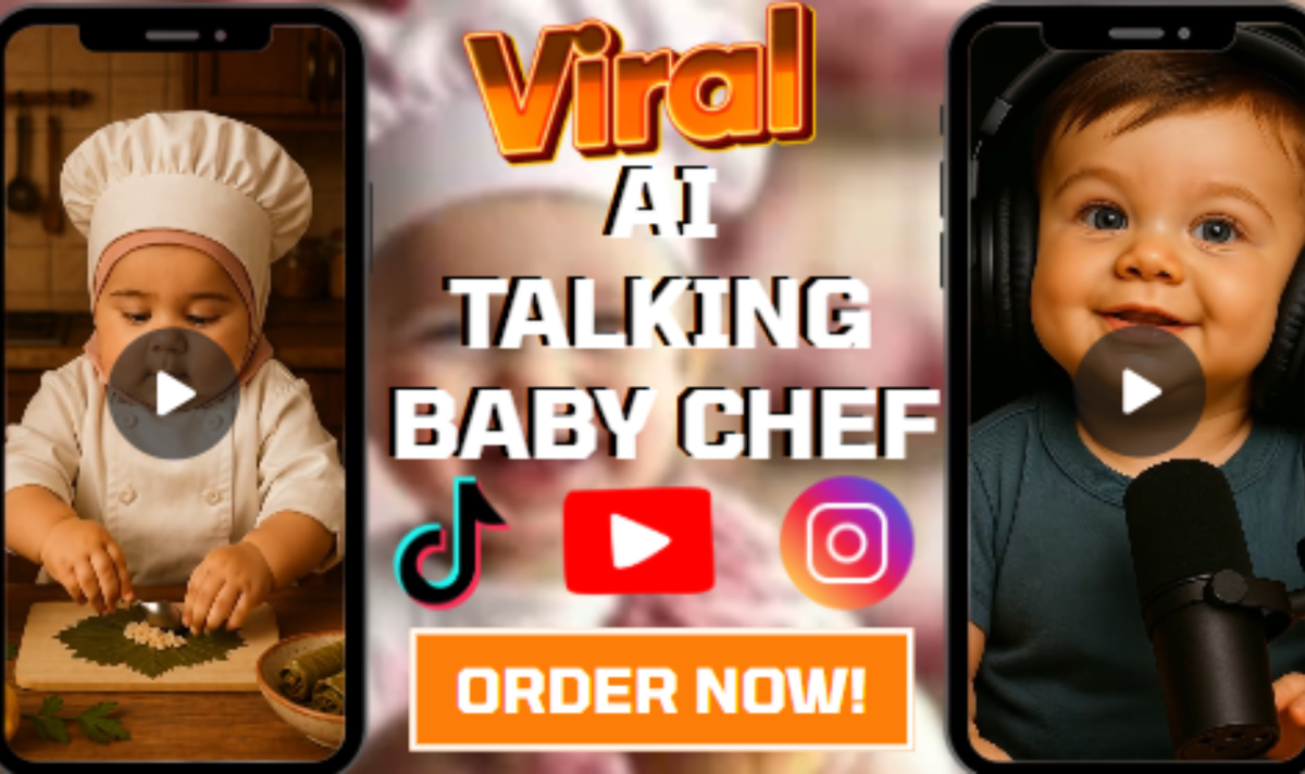 I will AI Baby Talking Podcast Video AI Baby Chef Baby Version AI Baby Musician Studio