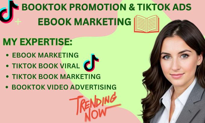 I will Amazon KDP Ads Marketing Viral Book Rank TikTok BookTok Video Tik Tok Promotion