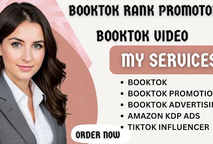 I will do viral BookTok promotion TikTok influencer book advertising