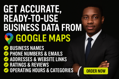 I will do verified B2B sales real estate homeowners lead using Google Map scraper