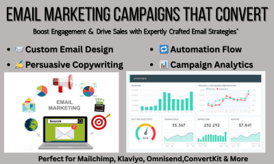 I will design and create high converting email marketing campaigns