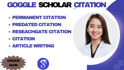 I will write article and increase your Google Scholar citations