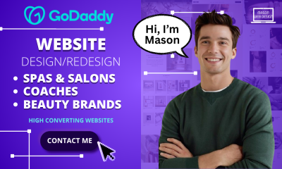 Design Spa, Salon, and Life Coach Website on GoDaddy with Mobile-Friendly SEO