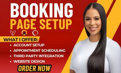 I will setup appointment booking page on Vagaro, SimplyBook.me, HoneyBook, Mindbody, Zenoti