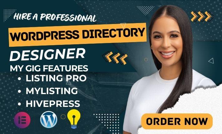I will create a brilliant Directory Website with HivePress, ListingPro, GeoDirectory on WordPress