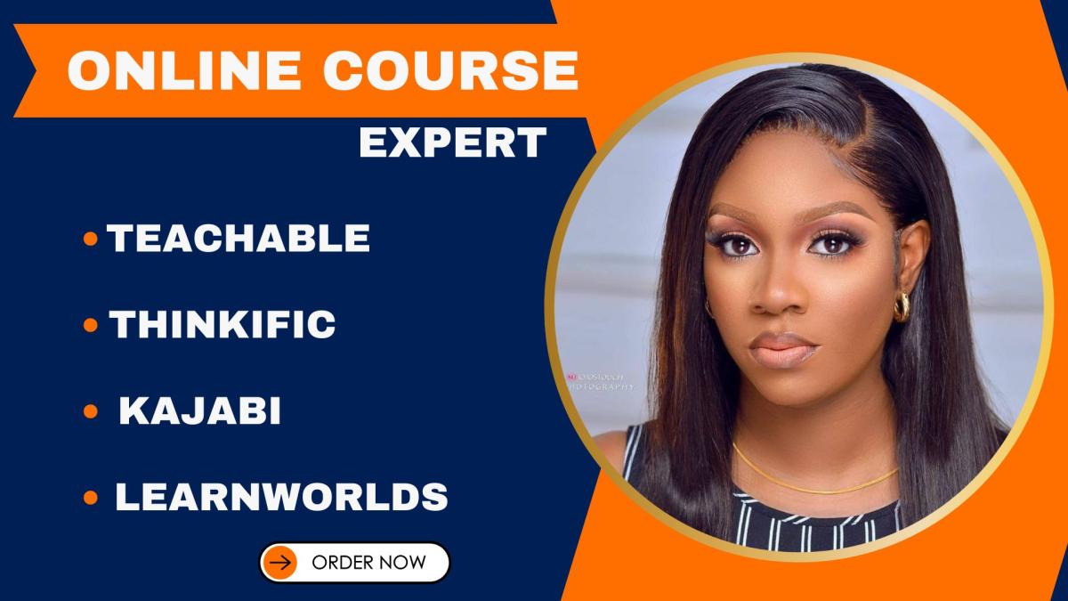 I will build teachable Kajabi Thinkific online course website, teachable landing page