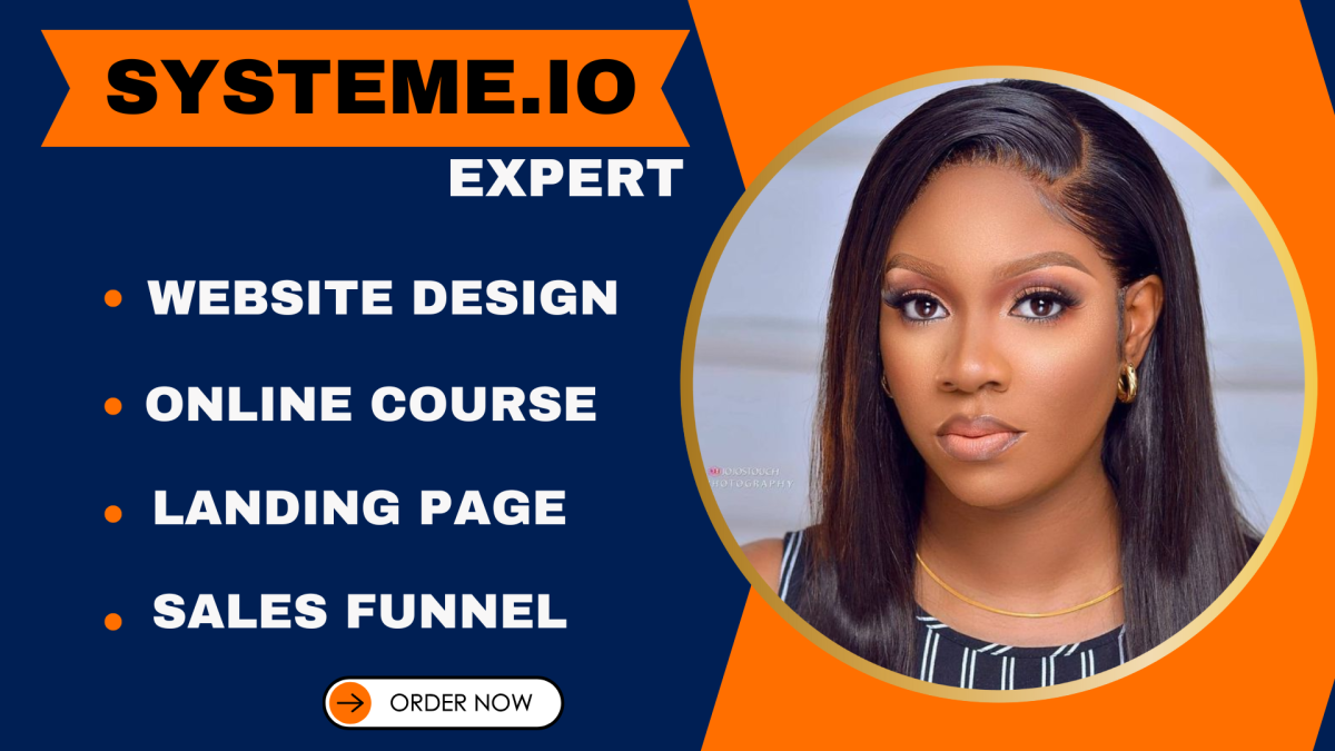 I will systeme io online course systeme io website redesign systeme io landing page