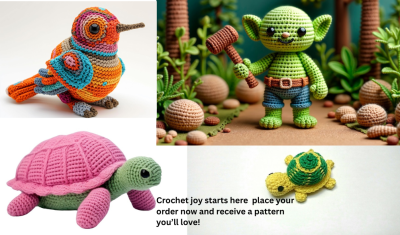 I will write amigurumi crochet pattern crochet design in pdf format