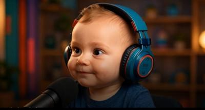I will create AI baby podcast videos with AI talking baby and viral AI podcast clips