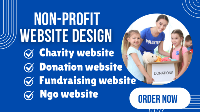 Nonprofit Non Profit Website for Charity Donation, NGO Fundraising, 501(c)(3) & GoFund