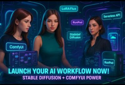 I will deploy Stable Diffusion with ComfyUI on RunPod using LoRA Flux and API Serverless