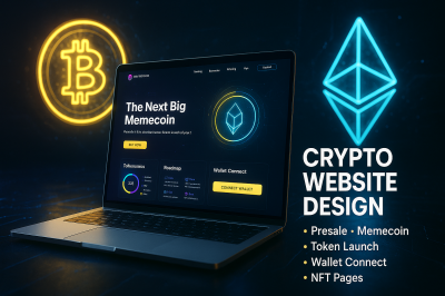 I will create a Crypto Exchange, ICO, Web3, Presale Website & Landing Page