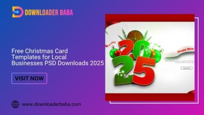 Free Christmas Card Templates for Local Businesses: PSD Downloads 2025