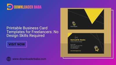 Printable Business Card Templates for Freelancers: No Design Skills Required