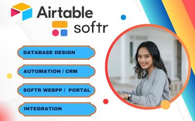 Setup Airtable Database, Softr Web App, Airtable Automation & Interface Portal Expert